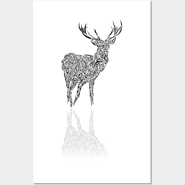 Red deer Wall Art by JORDYGRAPH